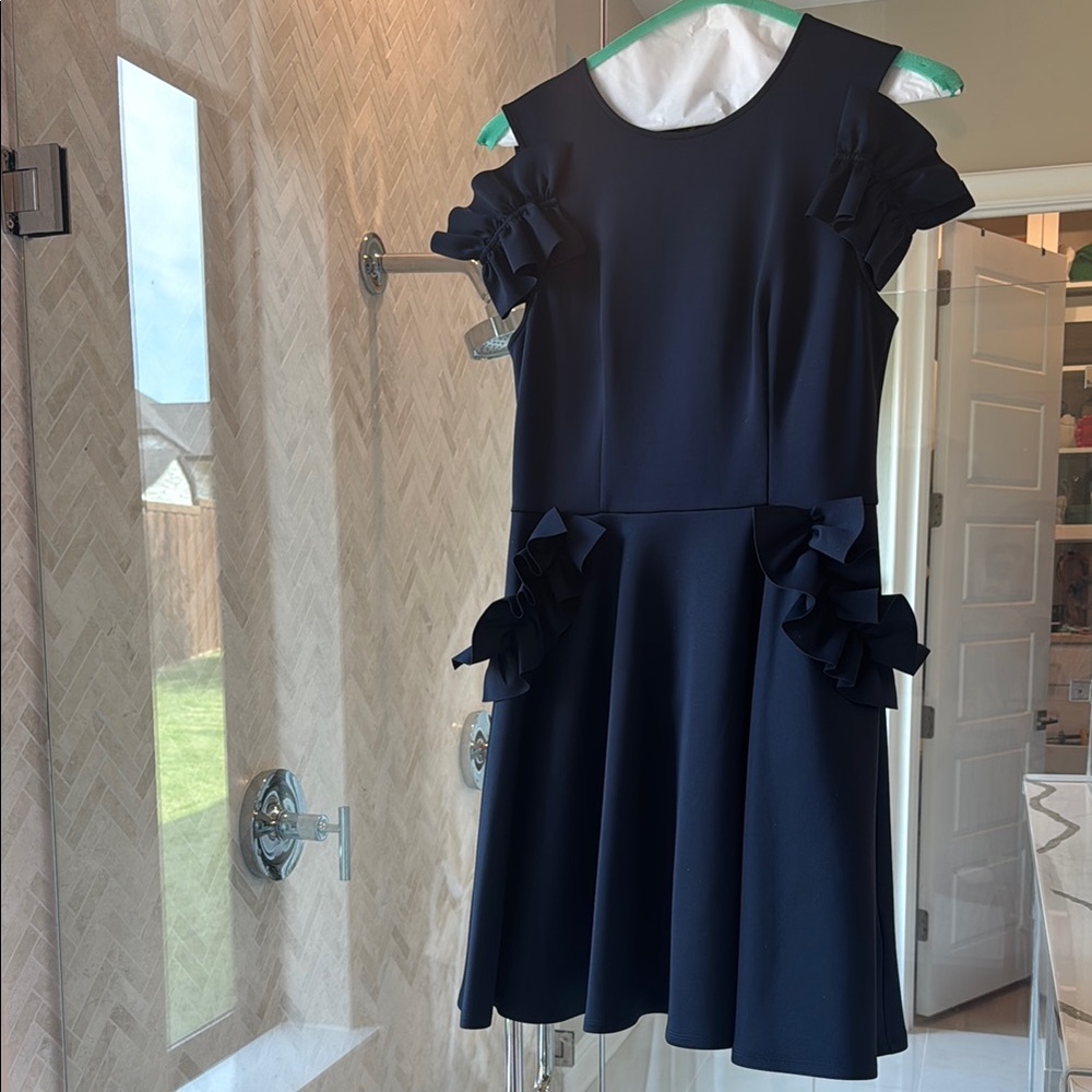 Ted Baker Blue Fit and Flare Cocktail Dress